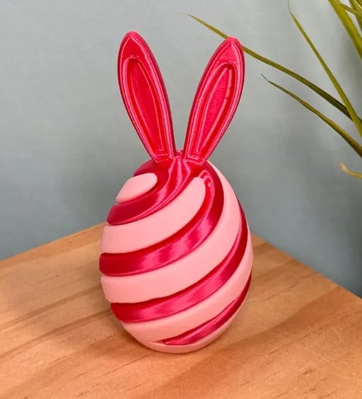🔥Last Day 49% OFF - 🐰3D Printed Easter Egg Fidget Toy🐣 | Bunny Swirl Easter Basket💐