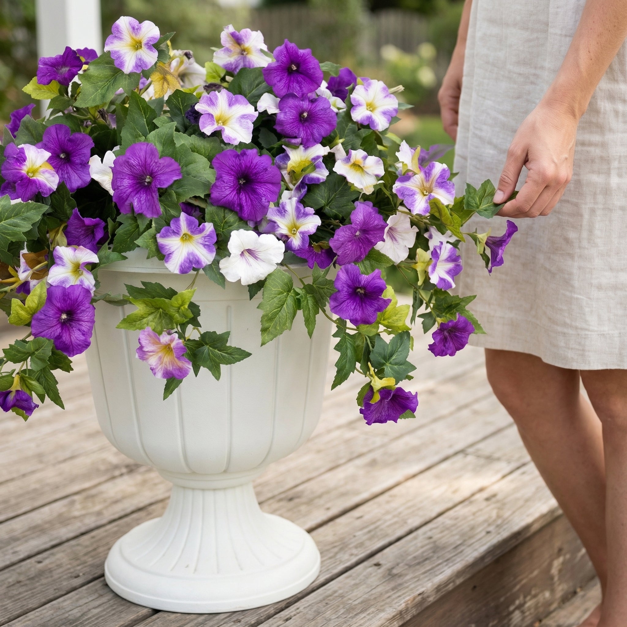 Spring Bloom Artificial Petunia Arrangement