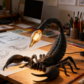 3D Printed Scorpion Desk Lamp - Realistic Animal-Shaped Accent Light for Home & Office