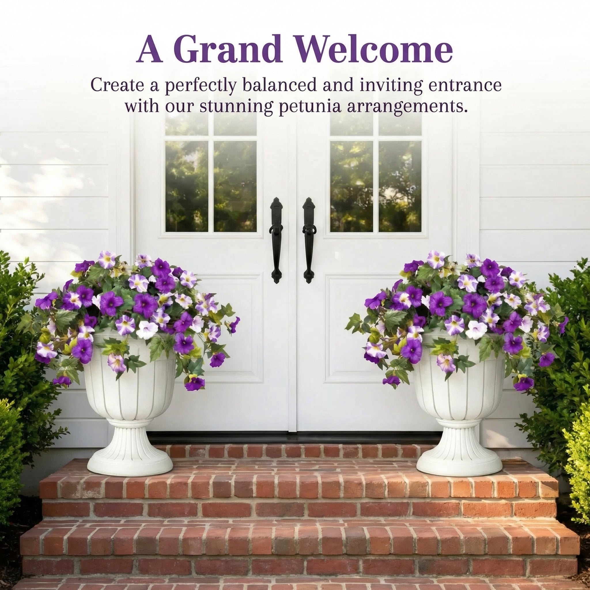 Spring Bloom Artificial Petunia Arrangement