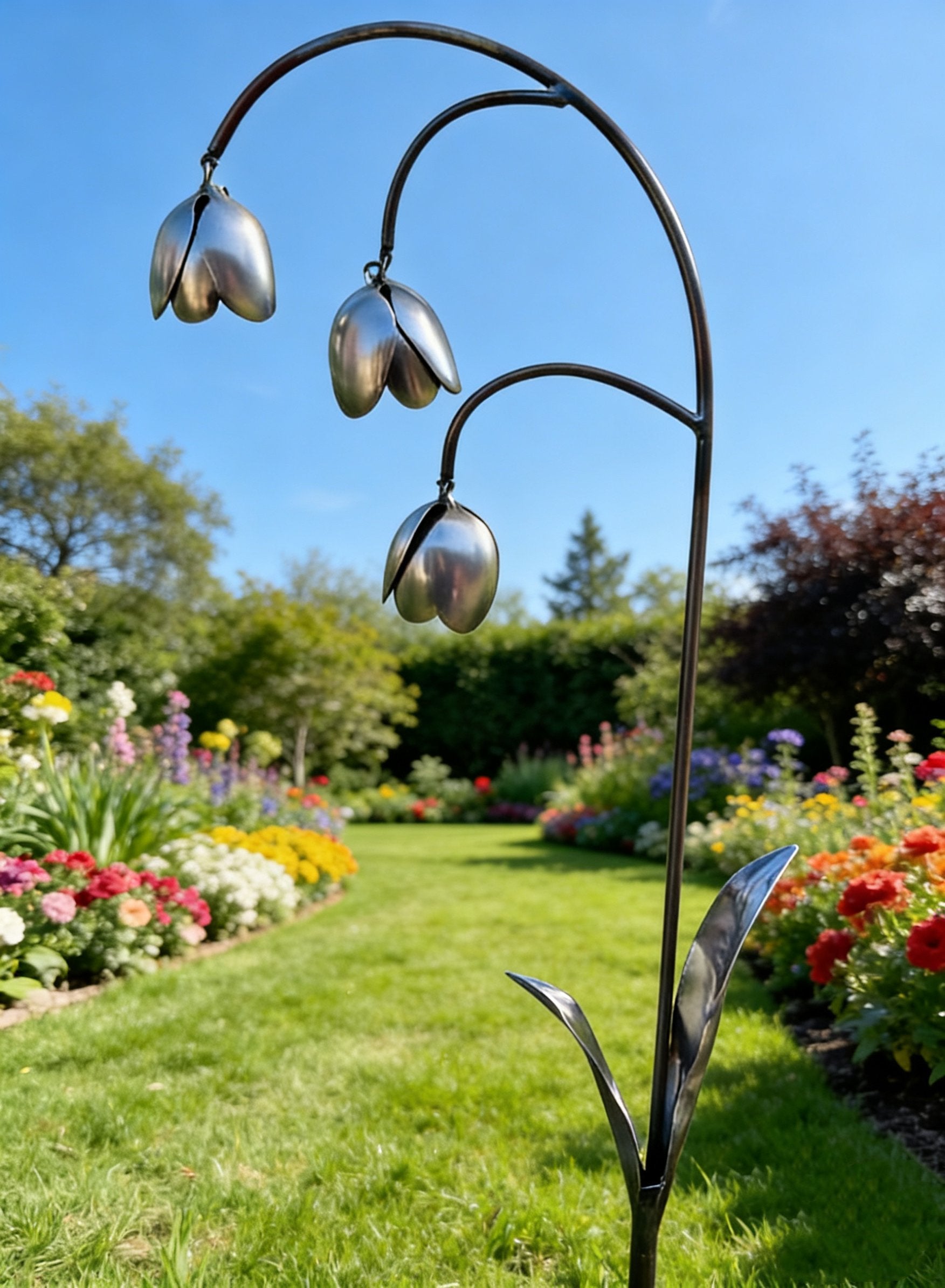 🔥2026 Spring Special Offer 49% OFF💐Metal Lily of the Valley - Garden Decoration, Scrap Metal Art🖤