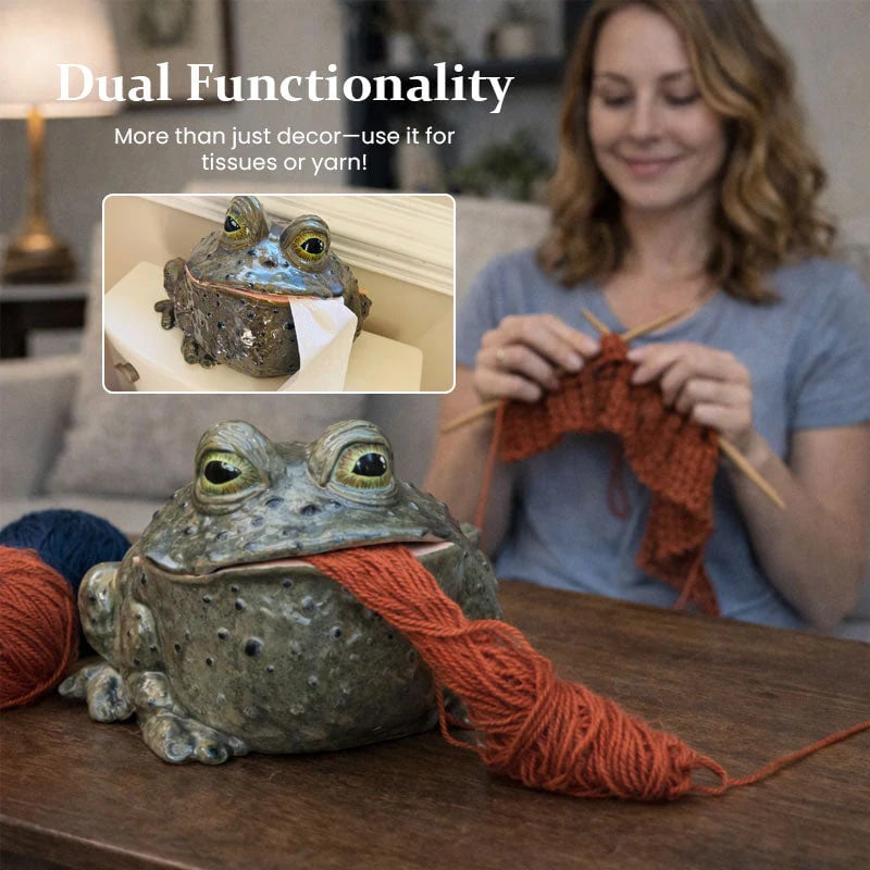 Funny Toad Tissue Holder