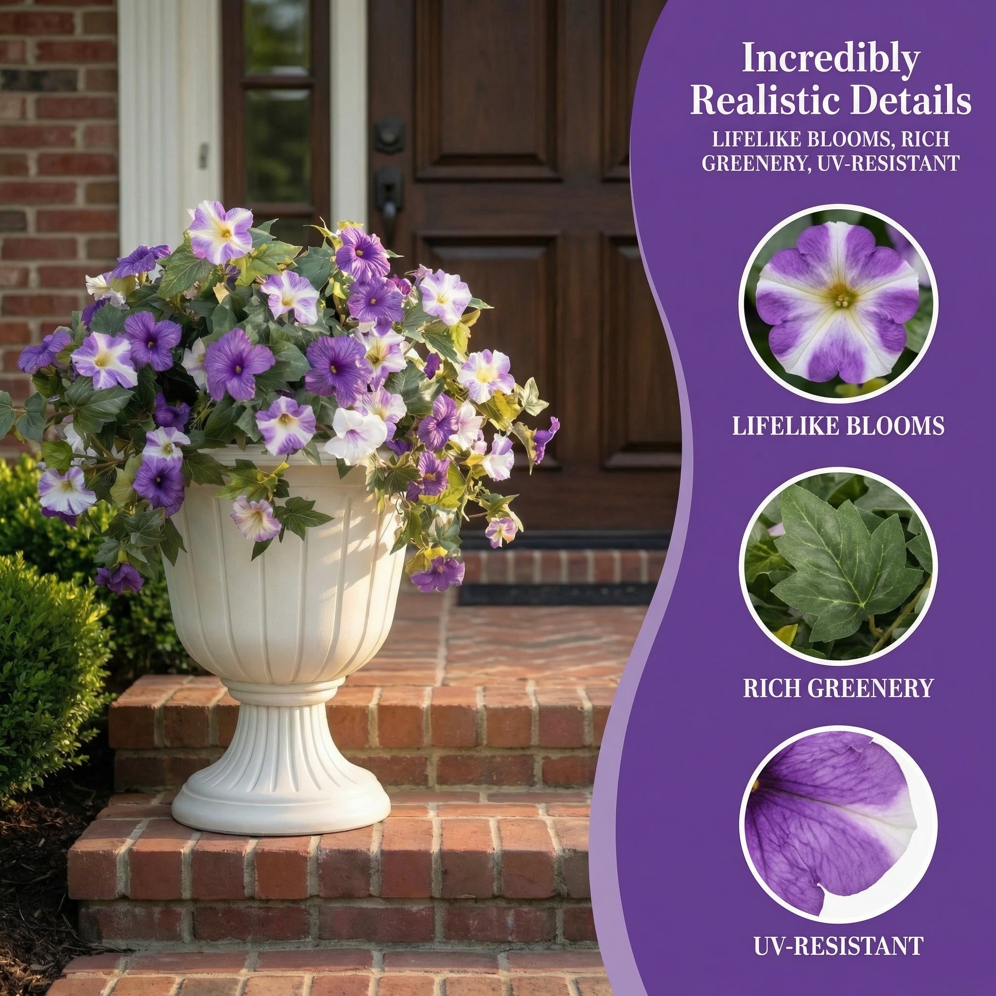 Spring Bloom Artificial Petunia Arrangement