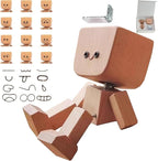 🔥Last Day 49% OFF - ❤🎁Shaking Feet Wooden Figure with 12PCS Magnetic Expressions