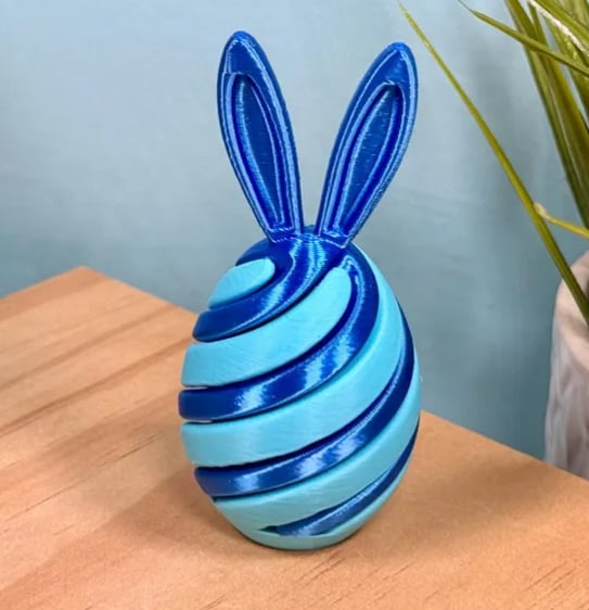 🔥Last Day 49% OFF - 🐰3D Printed Easter Egg Fidget Toy🐣 | Bunny Swirl Easter Basket💐