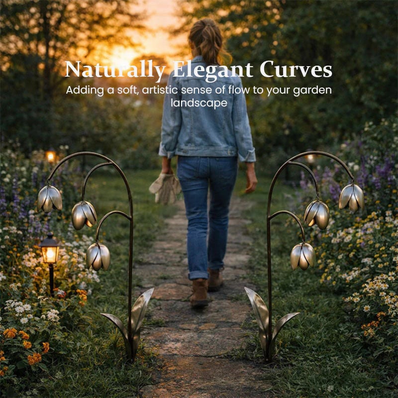 🌸 Artisan Lily of the Valley Metal Garden Stakes – Eternal Bloom for Garden, Walkway, Patio