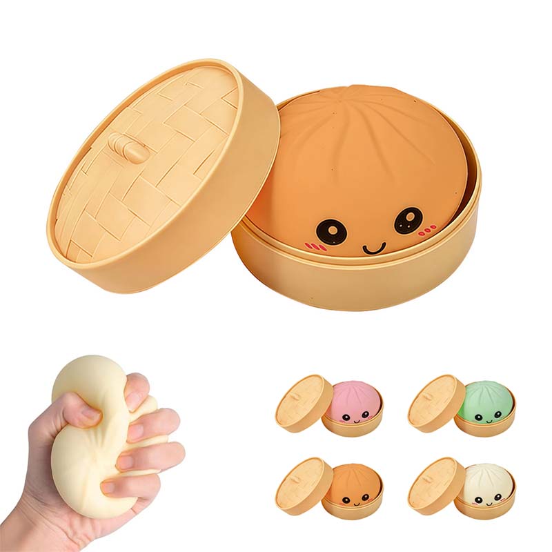 Ultra-Rare Rainbow Smiling Dumpling Squishy