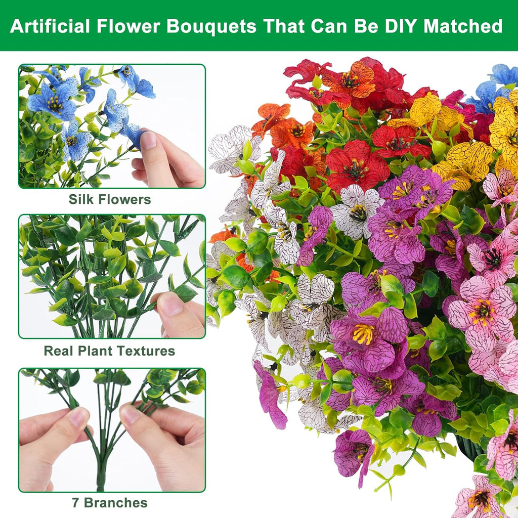 ⚡50K+ SOLD!💥Last Day Promotion!🌺UV Resistant Colorful Artificial Flower