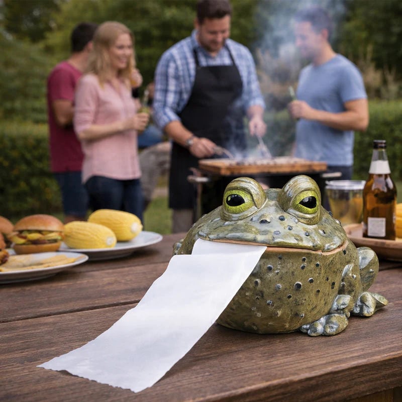 Funny Toad Tissue Holder