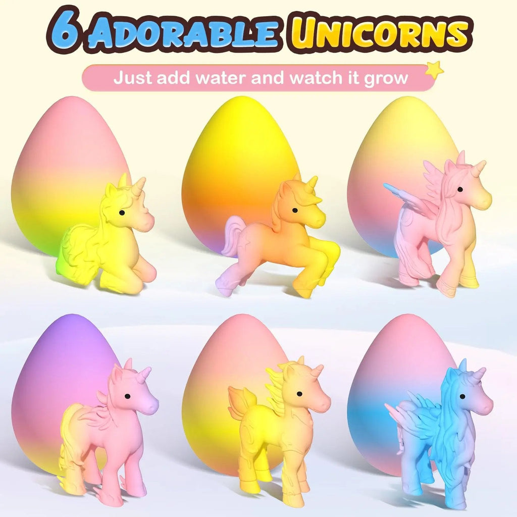 🦄 Magical Hatching Unicorn Eggs (6-Pack)