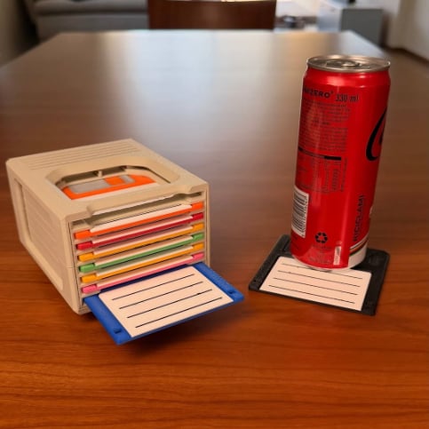 🥤The Retro-Tech Coaster Holder💾