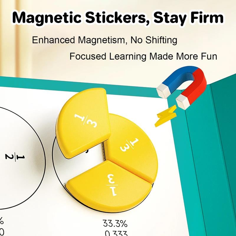 📚🧲Magnetic Fraction Demonstration Book-102 pcs!