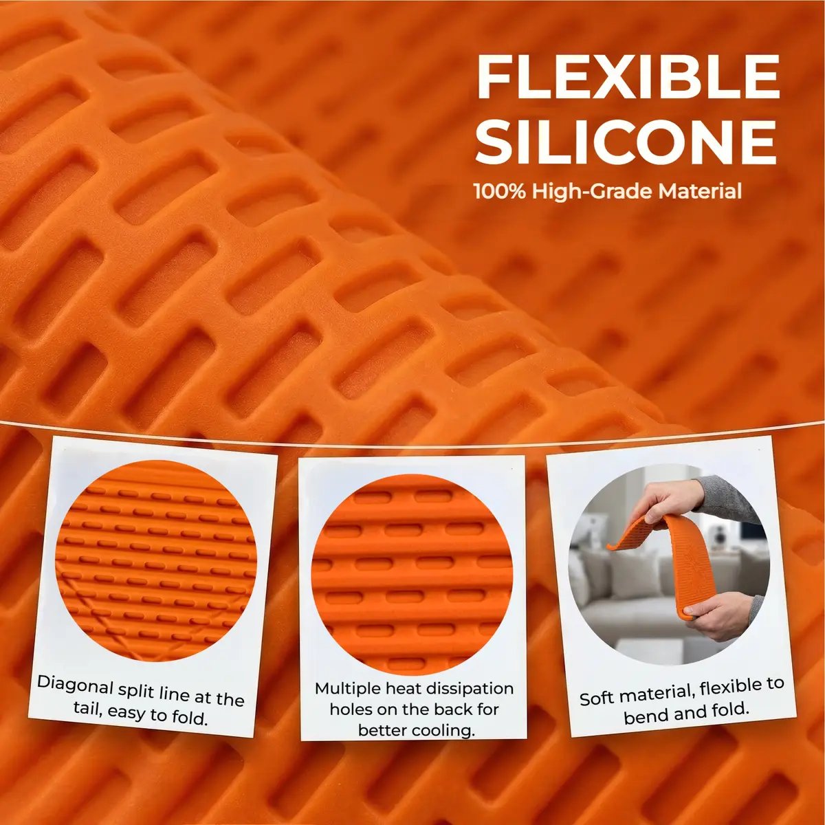 Foldable Silicone Aluminum Holder - Secure, Ergonomic Device Mount for Everywhere