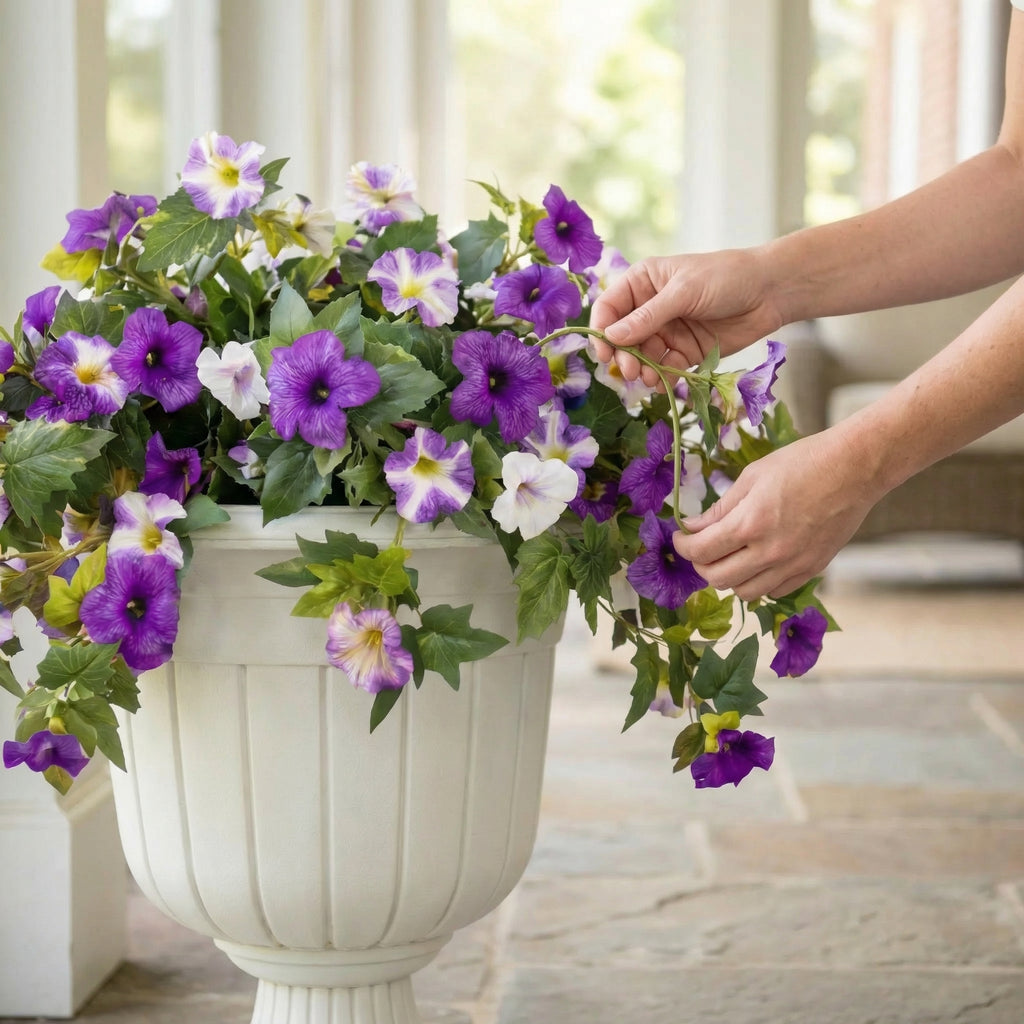 Spring Bloom Artificial Petunia Arrangement