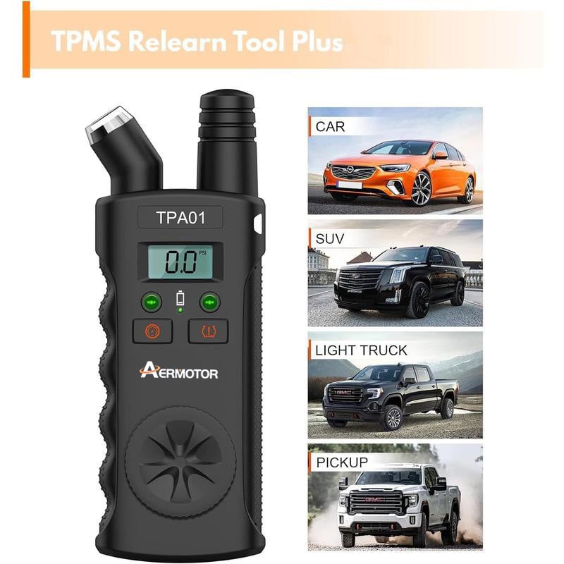 🚗TPMS 2-in-1 Relearn Tool & Digital Tire Pressure Gauge