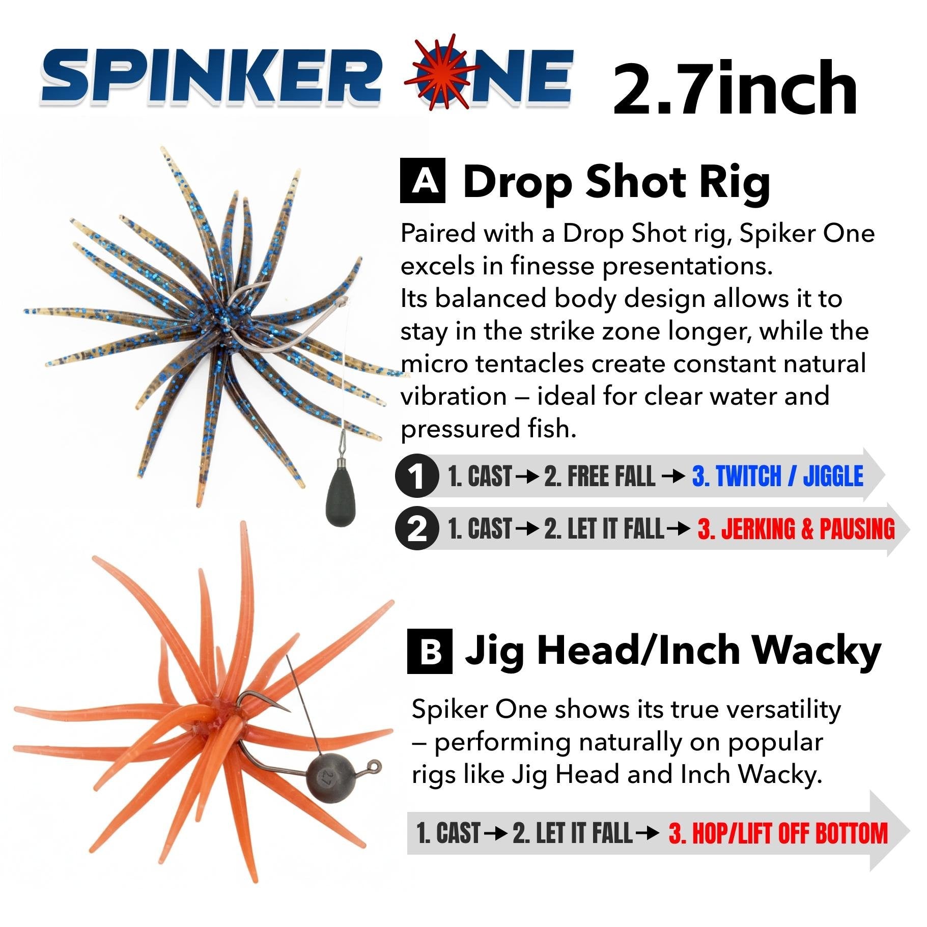 🔥Last Day 49% OFF - 🎣🐙 Tentacle Finesse Soft Plastic Lure