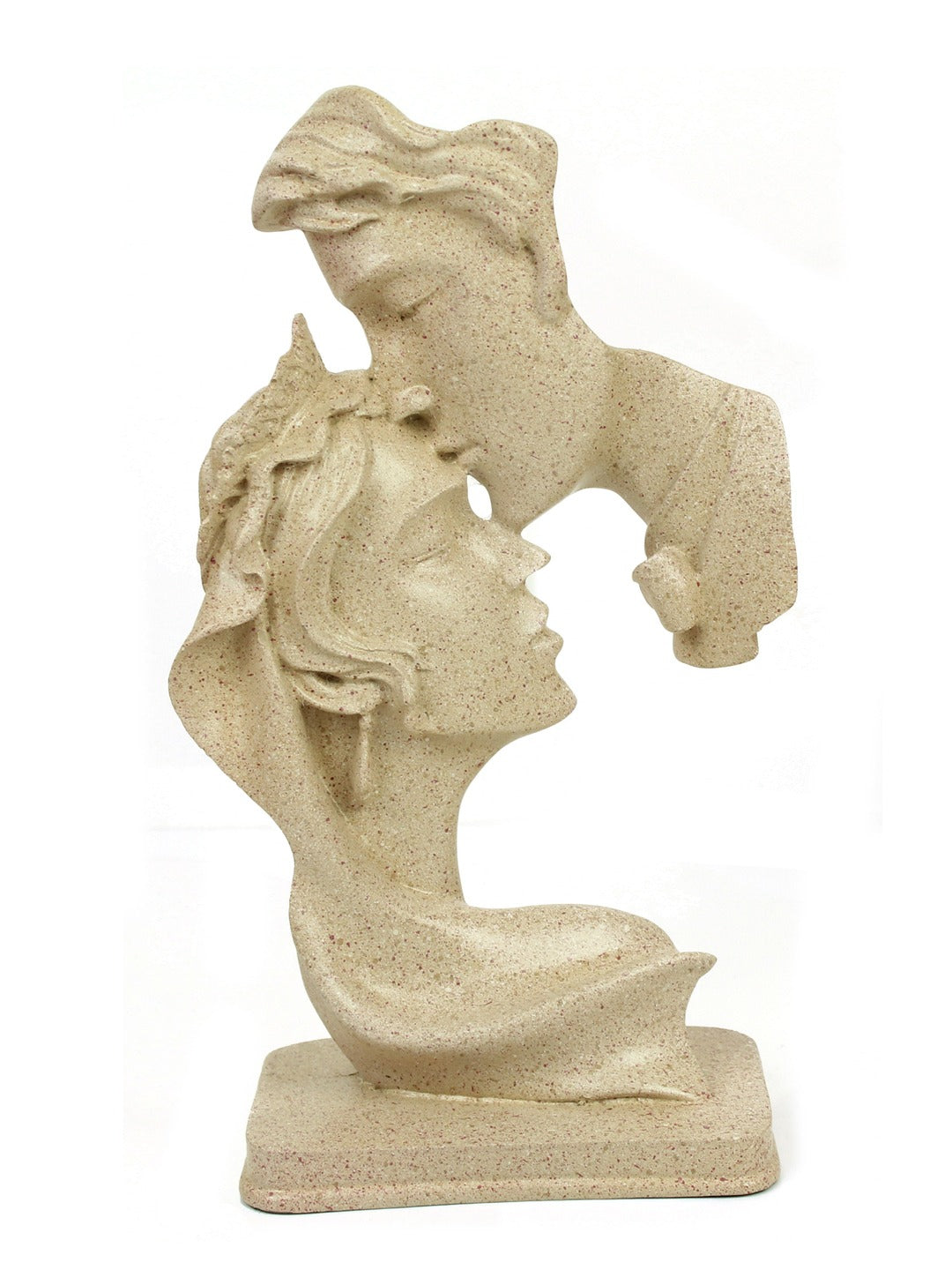 Beige Romantic Couple Face Figurine Showpiece🏆