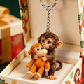 Monkey Hugging Monkey Keychain -Gift For Family, Friends, Loved Ones💋
