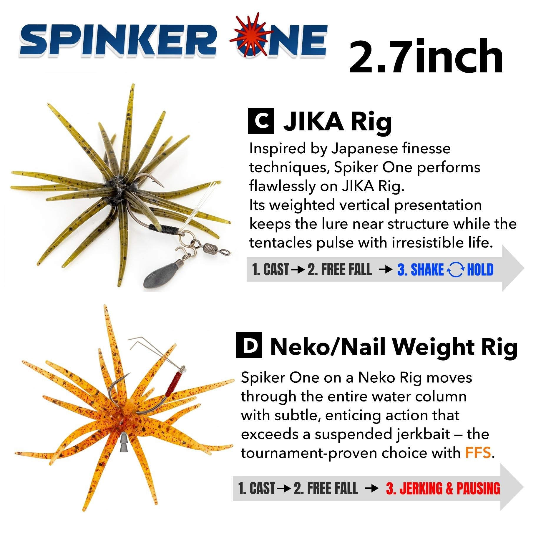 🔥Last Day 49% OFF - 🎣🐙 Tentacle Finesse Soft Plastic Lure