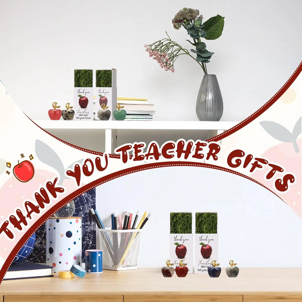 👩‍🏫💖Teacher Appreciation Crystal Apple Gift Set – Bulk 12/24 Packs🍎Ready to gift — no wrapping stress!🎁