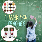 👩‍🏫💖Teacher Appreciation Crystal Apple Gift Set – Bulk 12/24 Packs🍎Ready to gift — no wrapping stress!🎁