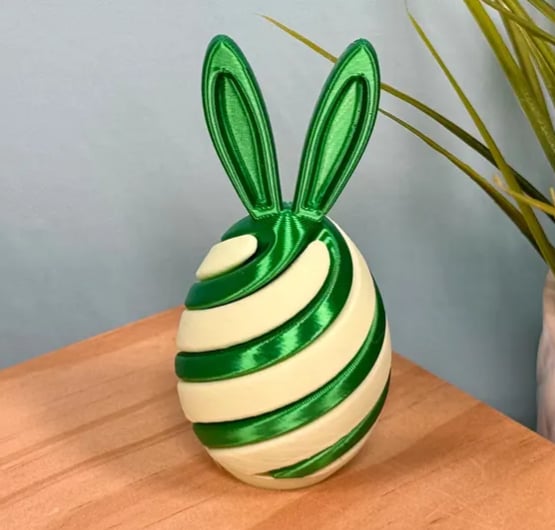 🔥Last Day 49% OFF - 🐰3D Printed Easter Egg Fidget Toy🐣 | Bunny Swirl Easter Basket💐