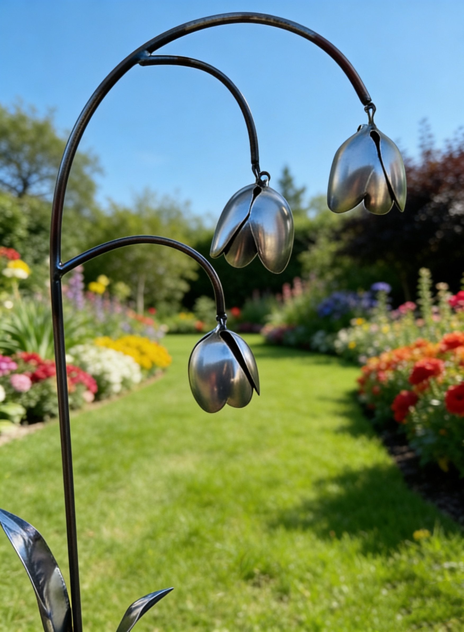 🔥2026 Spring Special Offer 49% OFF💐Metal Lily of the Valley - Garden Decoration, Scrap Metal Art🖤