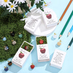 👩‍🏫💖Teacher Appreciation Crystal Apple Gift Set – Bulk 12/24 Packs🍎Ready to gift — no wrapping stress!🎁