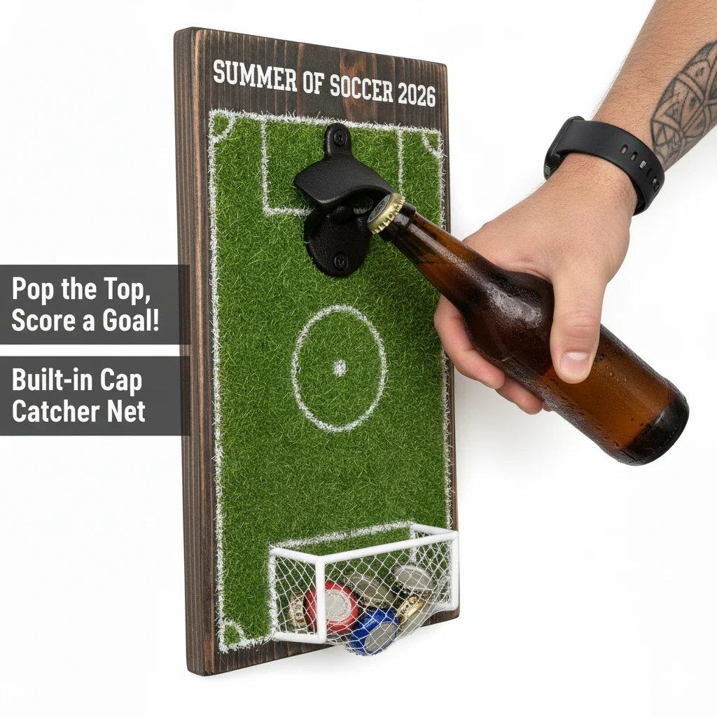 ⚡Hot Sales 49% OFF⚽ Soccer Field Bottle Opener Wall Decor