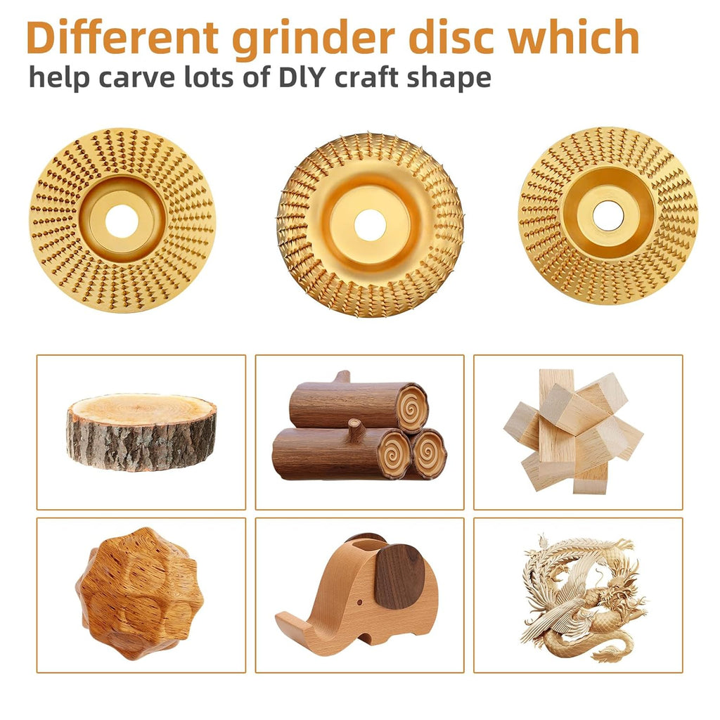 3PCS Wood Carving Disc Set