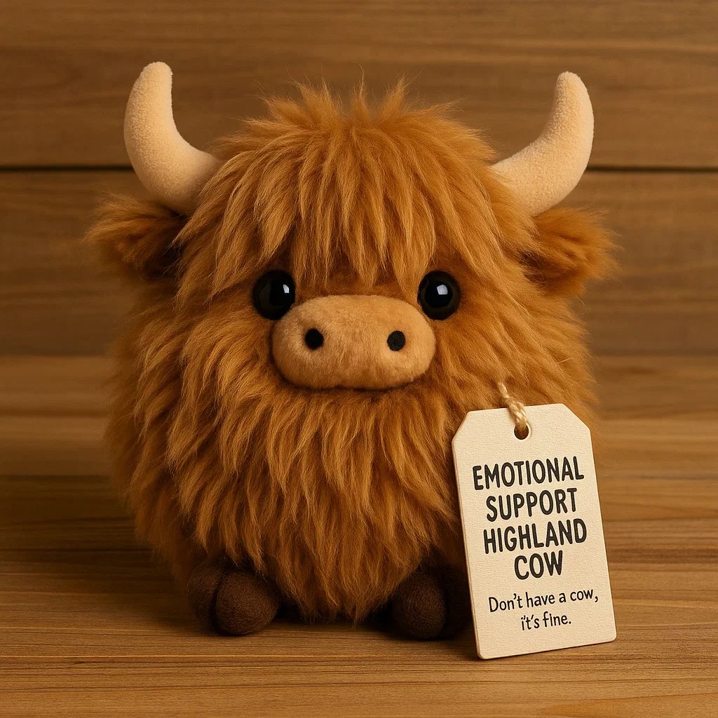 🎅Christmas Pre-Sale 50% OFF🎁Highland Cow Emotional Support Plush🎉