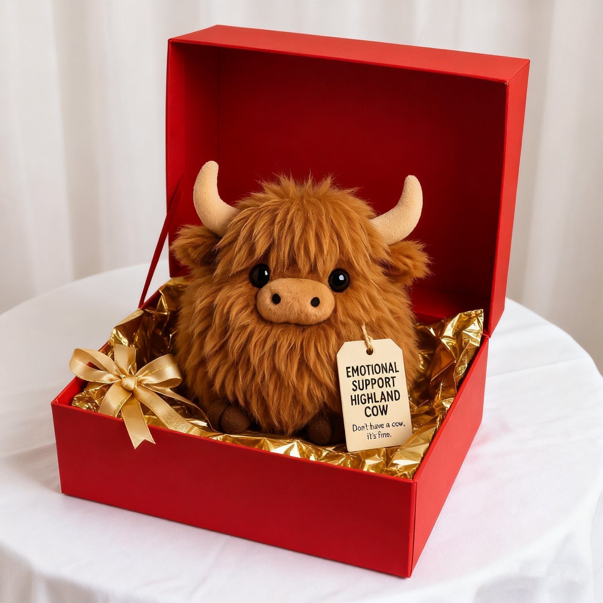 🎅Christmas Pre-Sale 50% OFF🎁Highland Cow Emotional Support Plush🎉