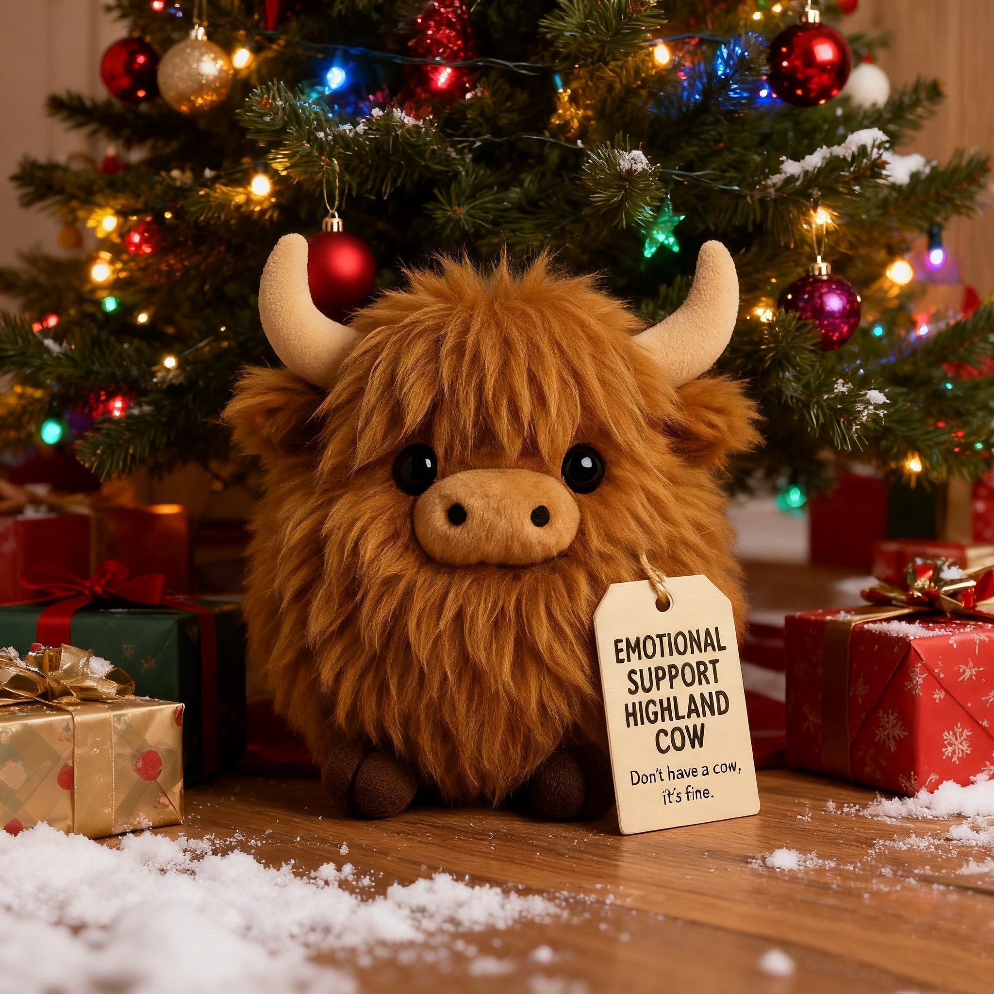 🎅Christmas Pre-Sale 50% OFF🎁Highland Cow Emotional Support Plush🎉