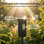 Solar Garden Stake Lights with Star & Moon Projection