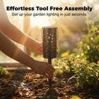 Solar Garden Stake Lights with Star & Moon Projection