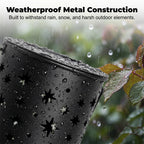 Solar Garden Stake Lights with Star & Moon Projection