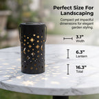Solar Garden Stake Lights with Star & Moon Projection